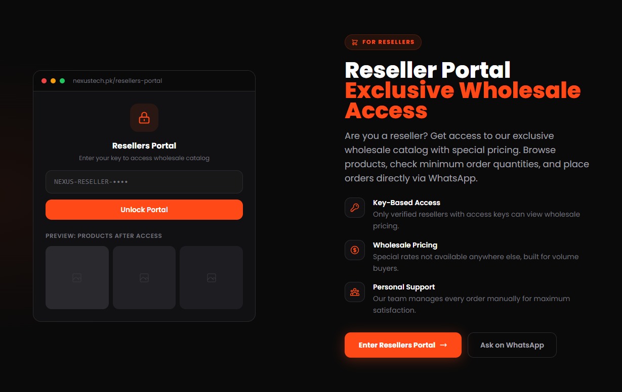 Nexus Tech PK Reseller Portal